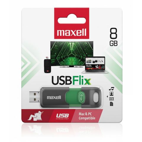 Pendrive Maxell Flix 8 GB USB 2.0 Pendrive Maxell Flix 8 GB USB 2.0
