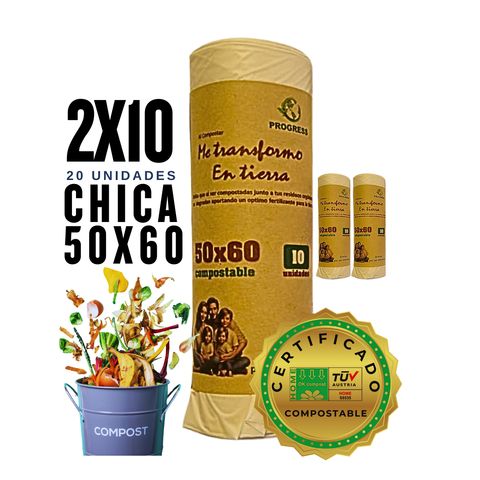 CUCHARA COMPOST. NATURAL PACK 6,5 CPLA 20X50