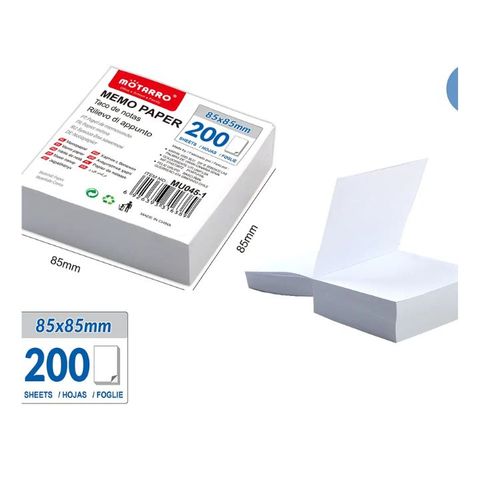 Taco Halley 9X9 cm Papel Blanco Corriente 500 Hojas