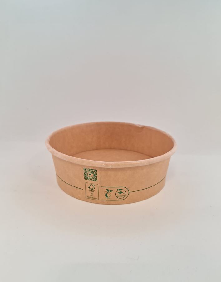 Bowl 500cc Polipapel PLA Kraft Imp. Generico (6x50)