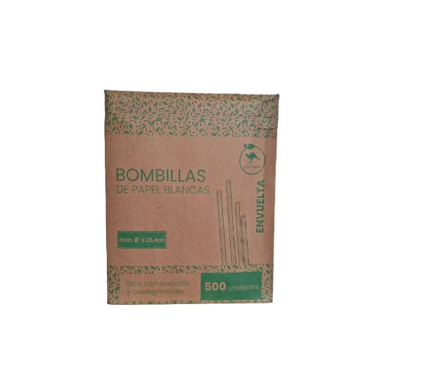 Bombilla blanca 8mm x 25,4 - 3capas Envuelta (8x500)